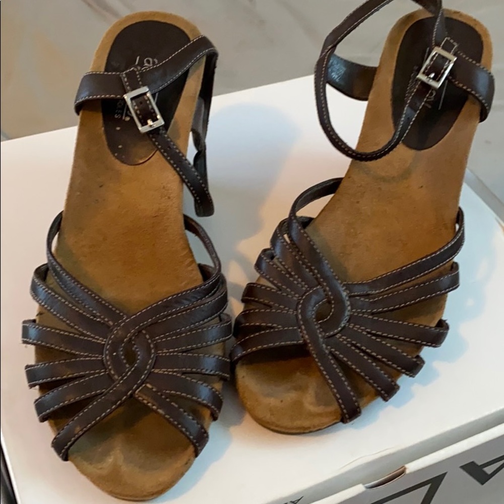 Gently used wedge heels